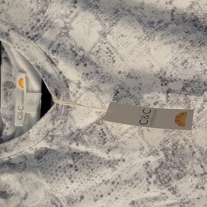 Grey/WHT Snake Print loose dress NwT